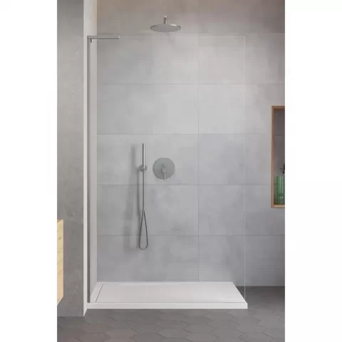 Perete sticla dus Walk In Radaway Modo SL II 100xH200 cm, profil nichel periat