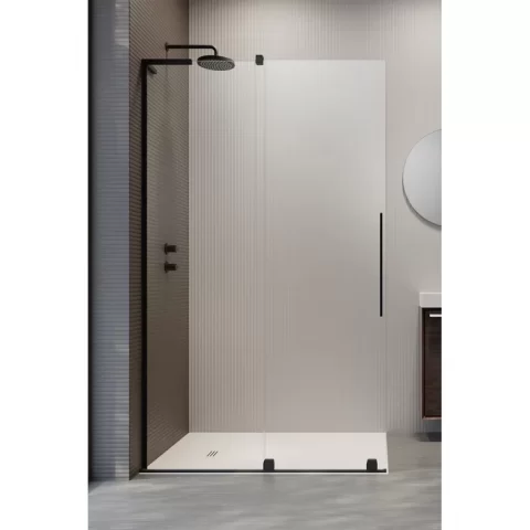 Perete sticla dus Walk In Radaway Furo SL 120xH206 cm, profil negru