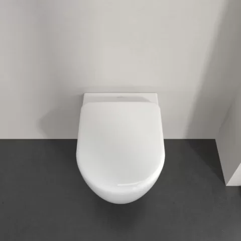 Set PROMO Vas wc cu capac soft close Villeroy&Boch Twist Flush, alb alpin 53x37cm